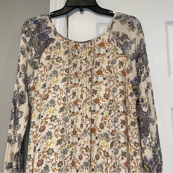 Free People Lucky Loosey Dress Honeysuckle Combo Floral Tunic Boho Small Womens - Picture 11 of 15